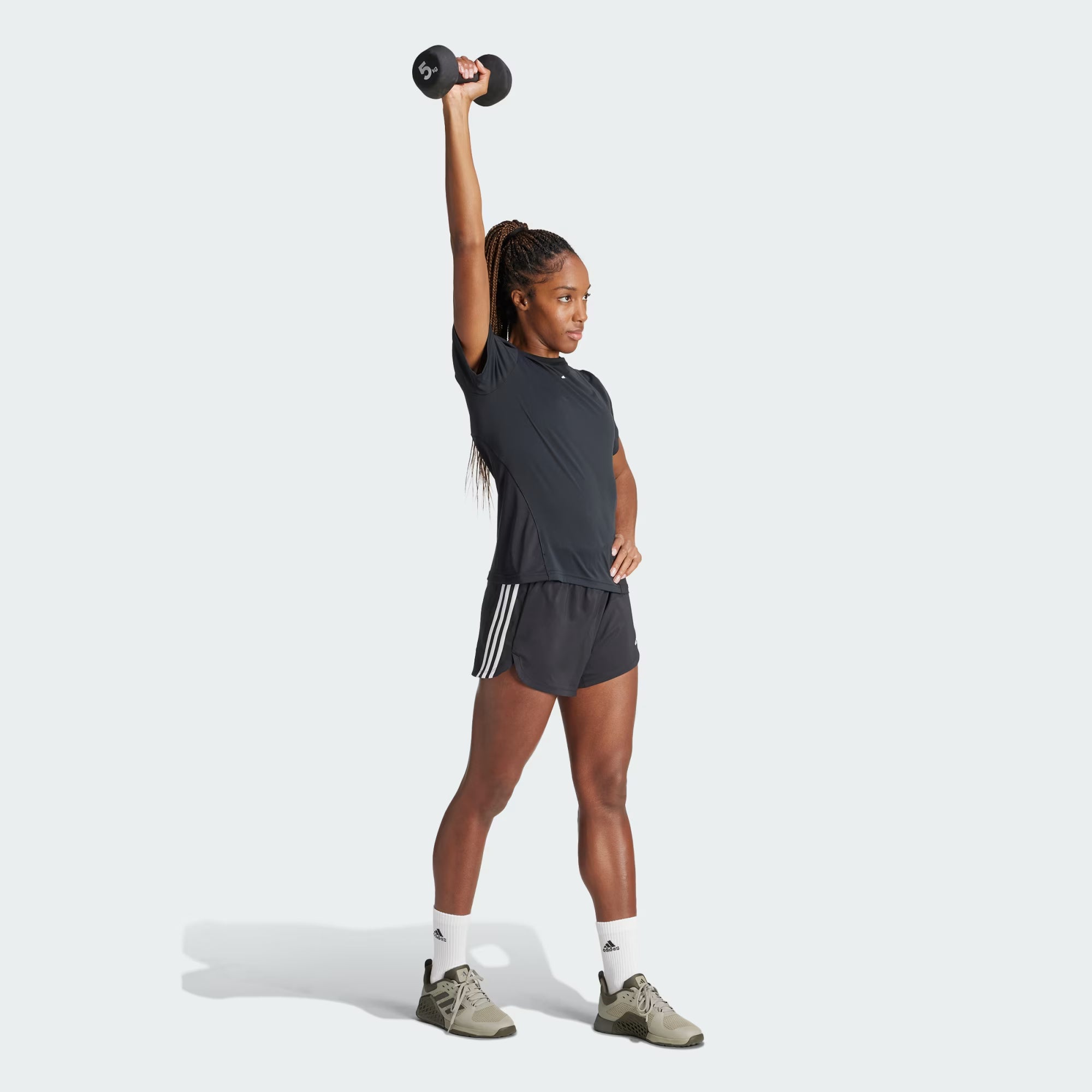 SHORTS PACER TRAINING WOVEN HIGH-RISE 3 BANDAS